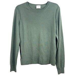 CLOSED Crew Neck Cashmere Sweater Green Medium Pre-Loved
